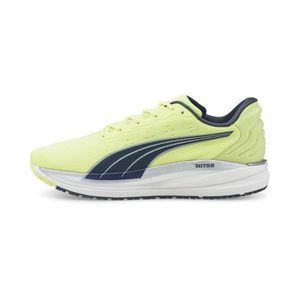 PUMA Men's Magnify Nitro Running Sneakers in Fizzy Light/Dark Slate, Size 11